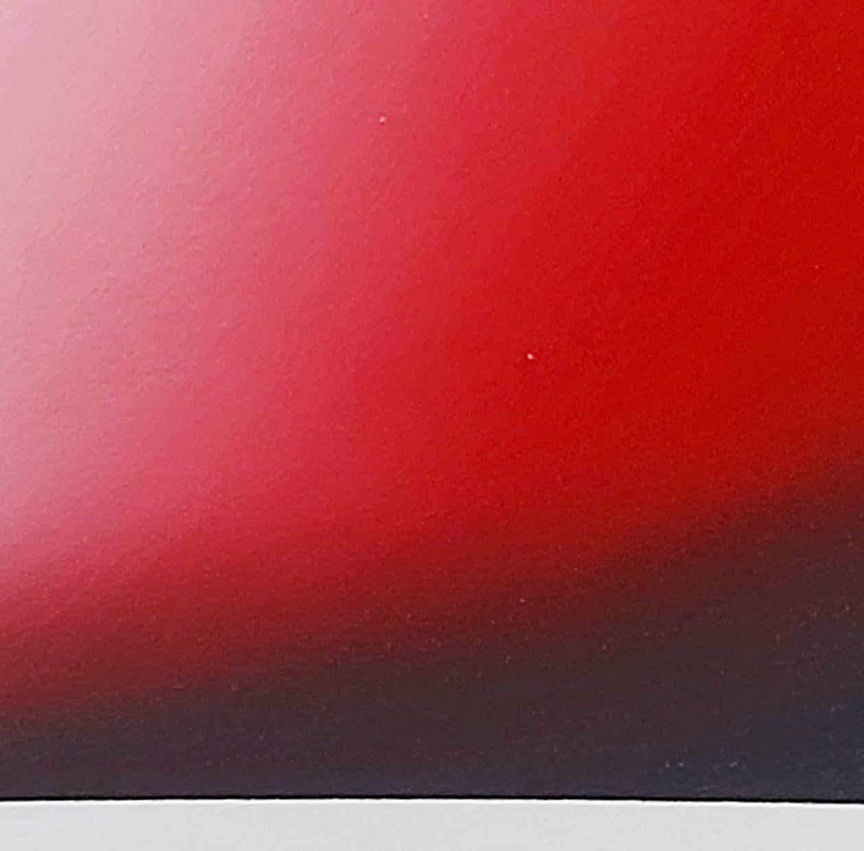 Herramienta en Rojo. From The Composition with Tools series - Abstract Painting by Jose Ricardo Contreras Gonzalez