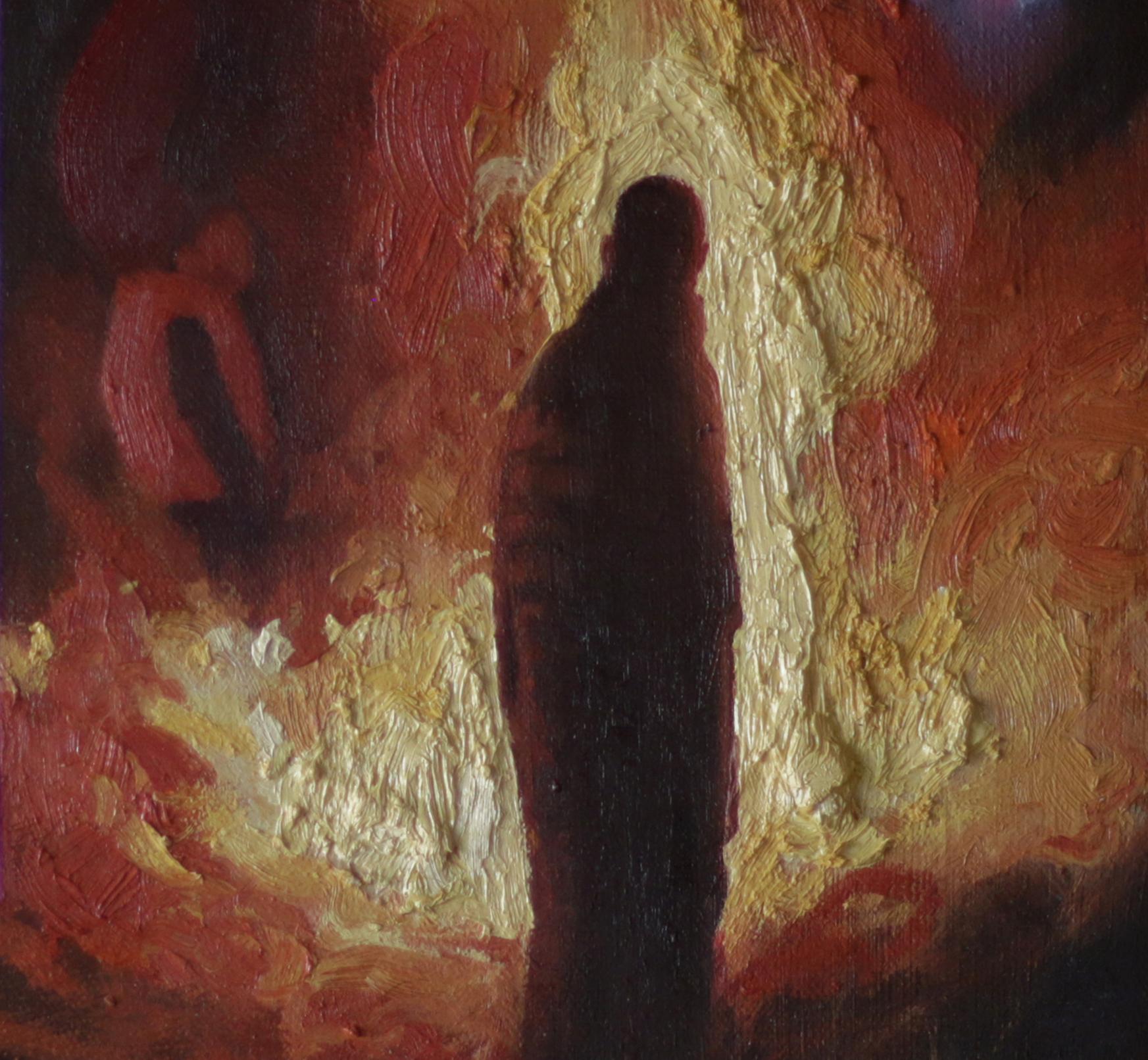 Peinture abstraite Smoke IV - Contemporain Painting par Jose Ricardo Contreras Gonzalez