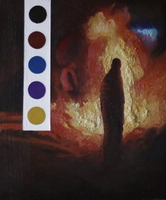 Peinture abstraite Smoke IV