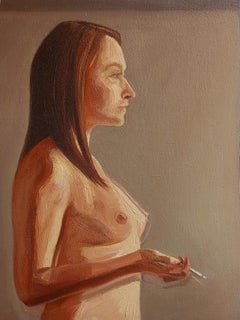 The Light 19, Figurative Painting. Mounted on a stretcher