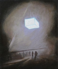 Light, Oil con canvas. Abstract Painting