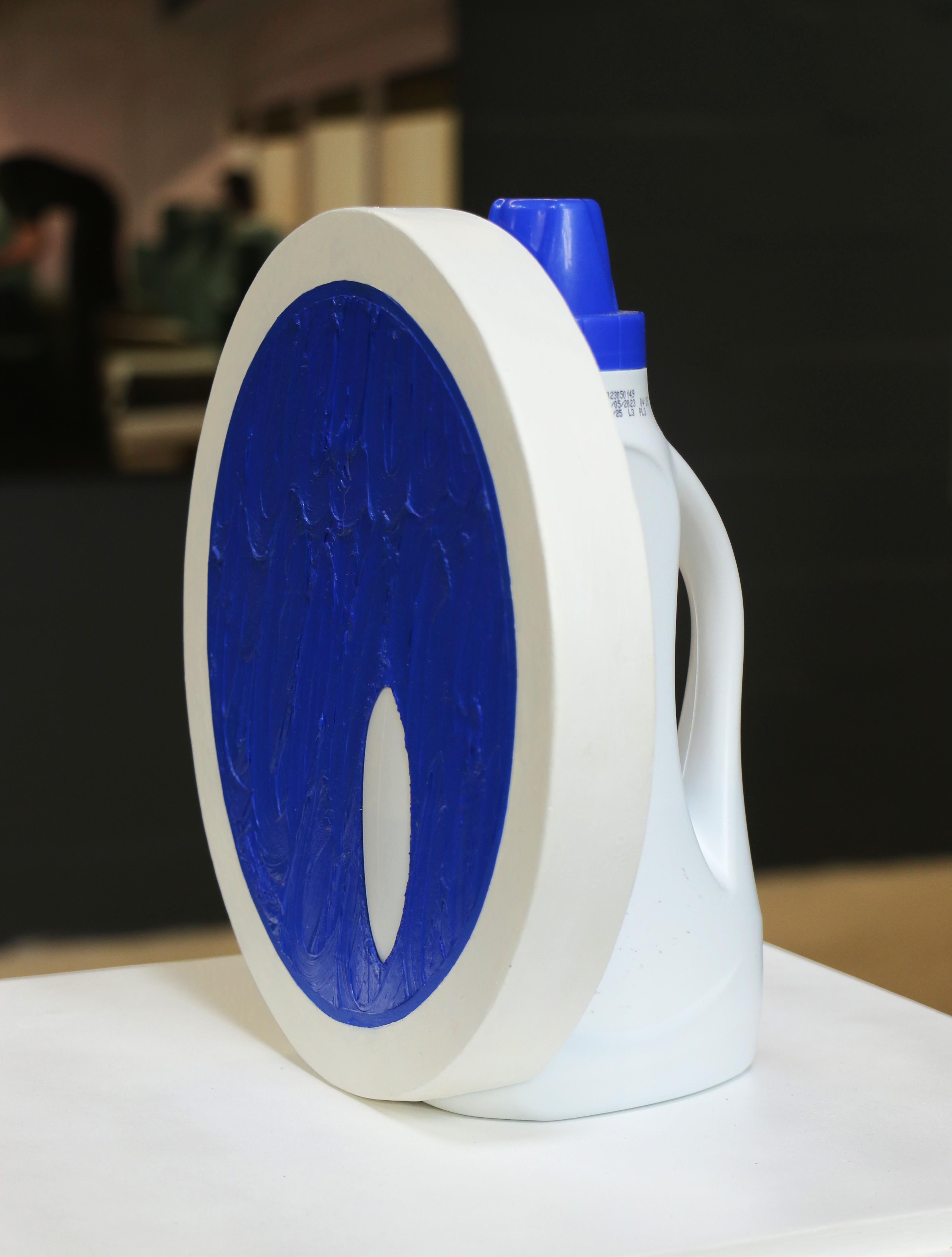 Jabón Azul. From The Composition with Tools series - Abstract Sculpture by Jose Ricardo Contreras Gonzalez