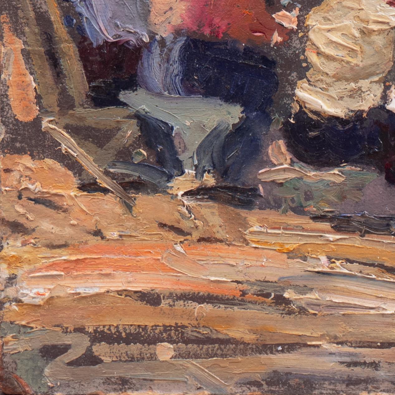 'Seated around the Fire', Argentine For Sale 2