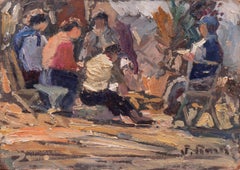 'Seated around the Fire', Argentine