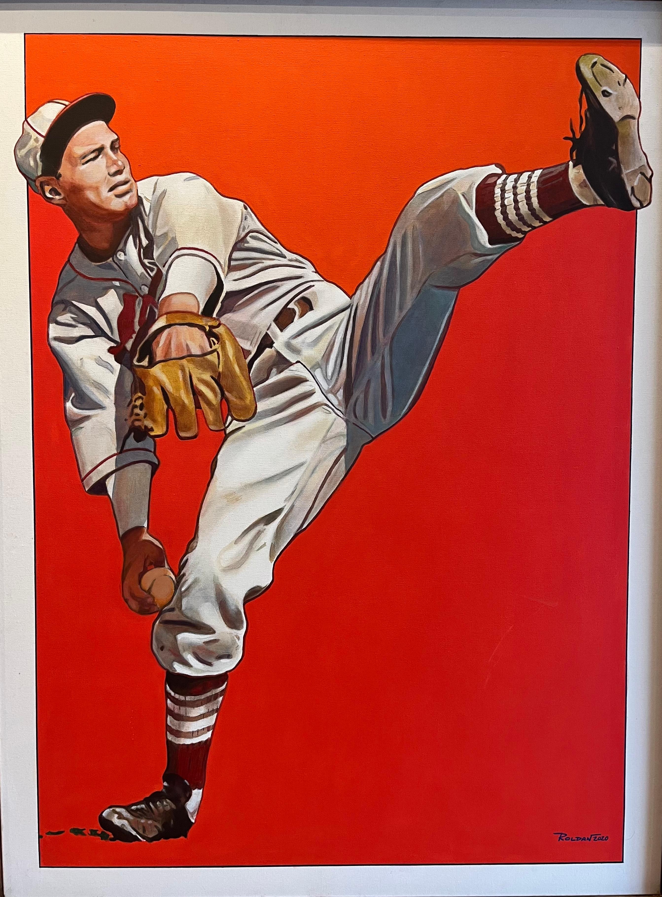 Baseball Player Portrait titled 