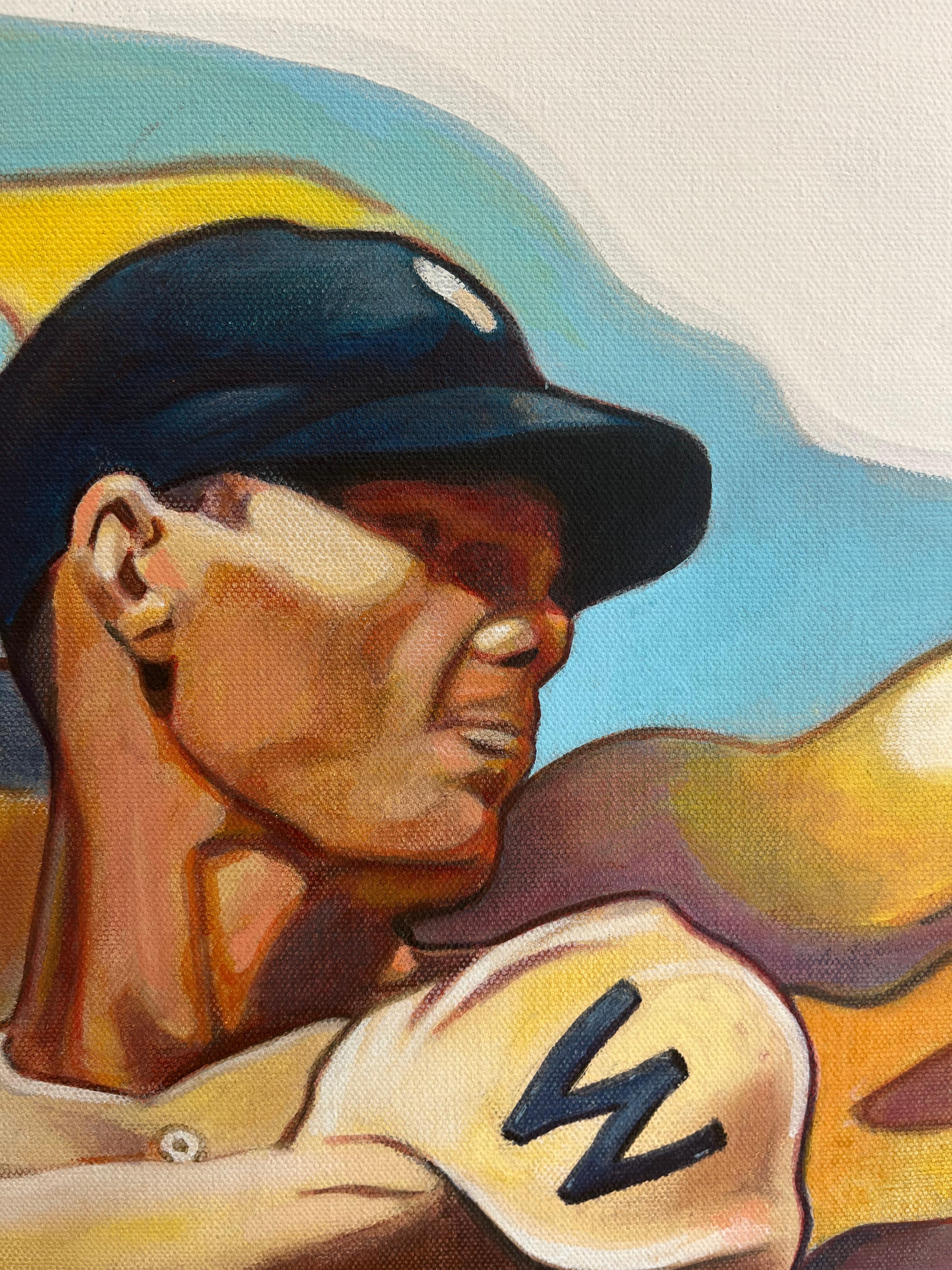 This contemporary painting by Jose Roldan Rendon vividly captures a 