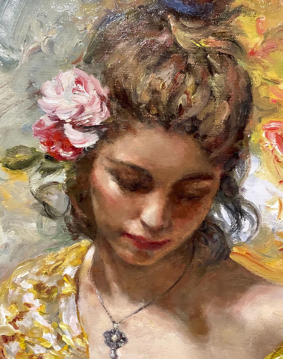 Golden - José Royo Oil painting on canvas Impressionist 3