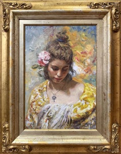 Golden - José Royo Oil painting on canvas Impressionist