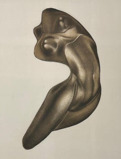 Mexican sculptor, "Amada" 2002 original hand signed mezzotint etching art print1