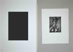 Portrait - Original Etching by Josè Vilato Ruiz Fin - 1940s