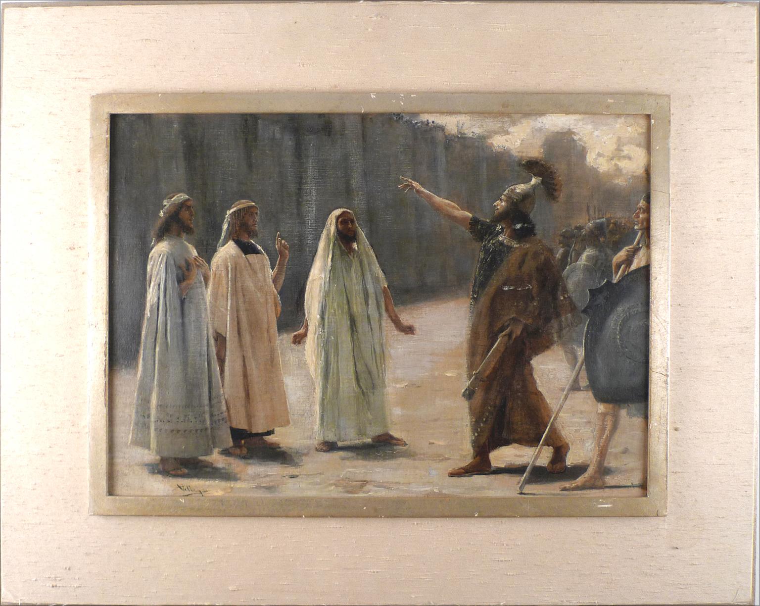 "Devant les murs de Jérusalem", Huile sur toile du XIXe siècle de José Villegas