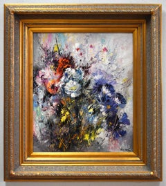"FLORE" OLIO SU TAVOLA APPLICATO A SPATOLA DATATO 1962