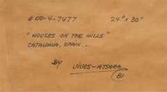 "HOUSES ON THE HILLS" CATALONIA SPAIN. DATED 1981