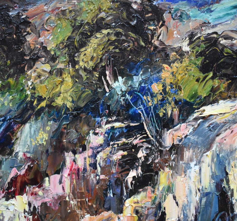 José Vives-Atsara
(1919-2004)
Artiste de San Antonio
Taille de l'image : 26 x 20
Taille du cadre : 33,25 x 27,25
Médium : Huile sur carton appliquée au couteau à palettes
