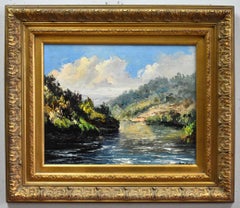 "RIVER BEND" OLIO SU TELA APPLICATO CON LA SPATOLA