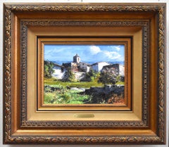 Used "SPRINGTIME" CATALONIA SPAIN FRAMED 20 X 23