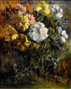 "WILD FLOWERS" 1974 BY THE MASTER OF THE PALETTE KNIFE