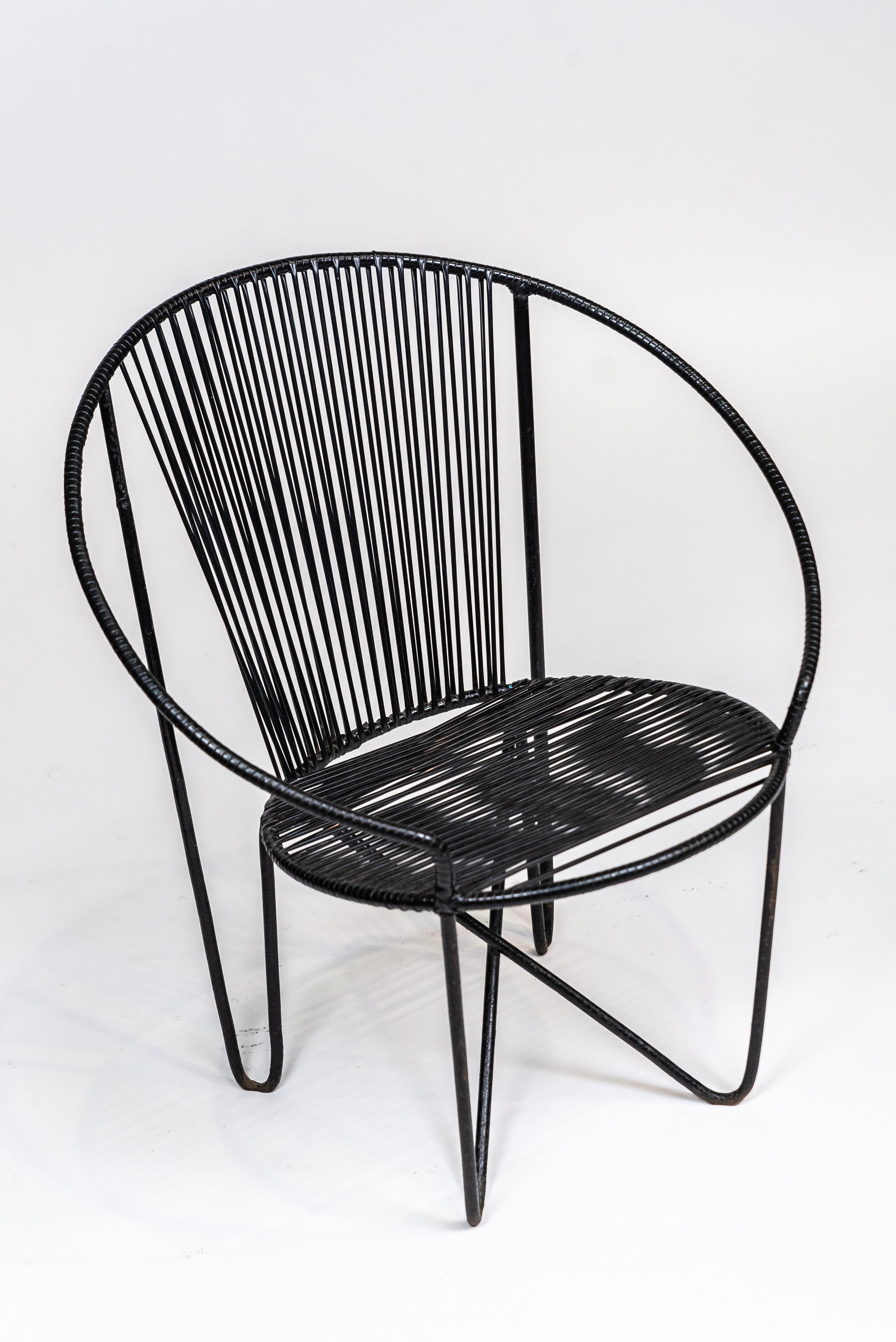 José Zanine Caldas, Iron and Nylon Chair, 1950's 2