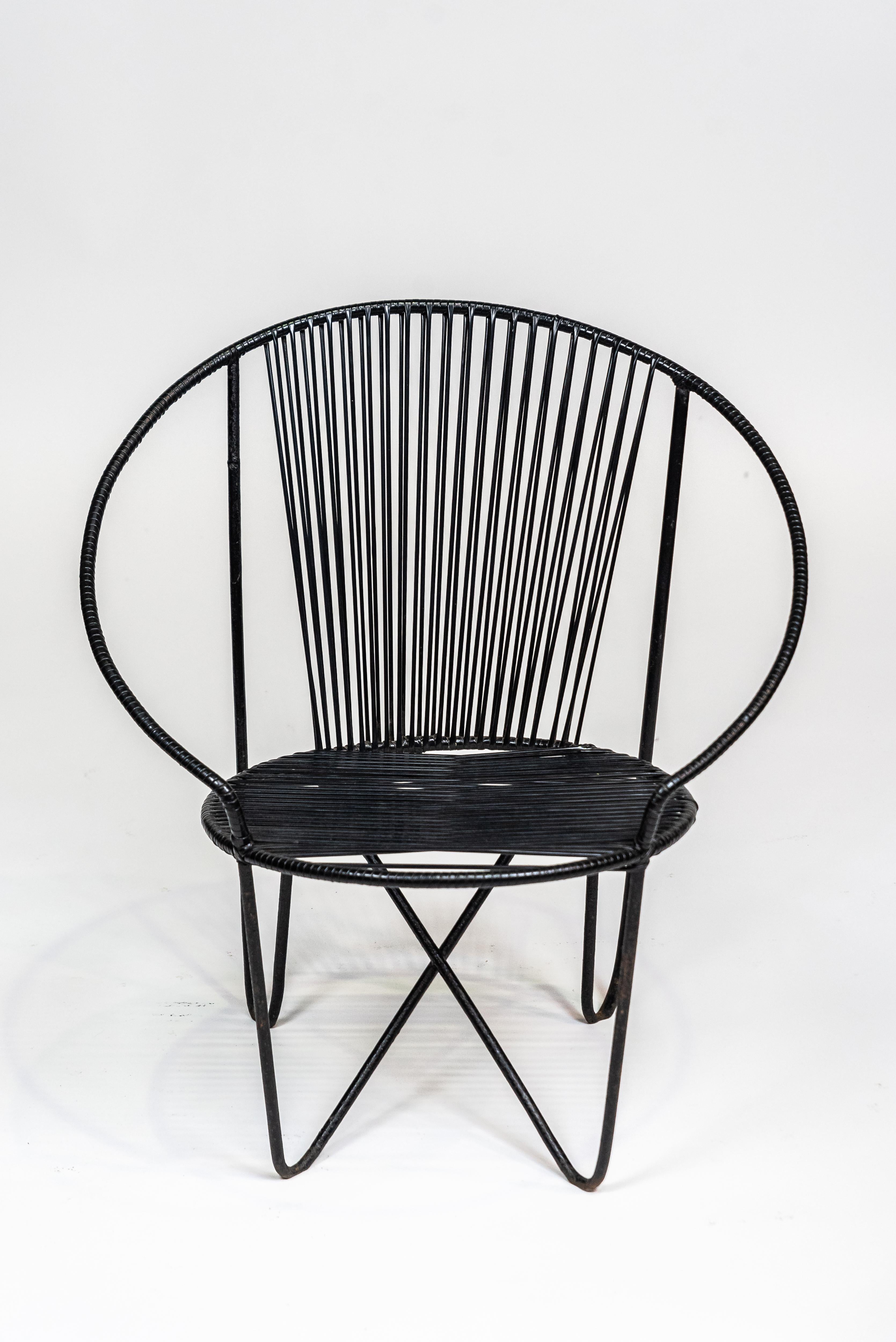 José Zanine Caldas, Iron and Nylon Chair, 1950's 3