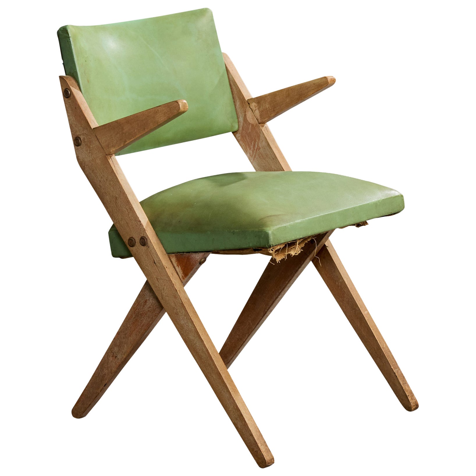 José Zanine Caldas, Poltrona, Wood, Vinile, Brasile, anni
50