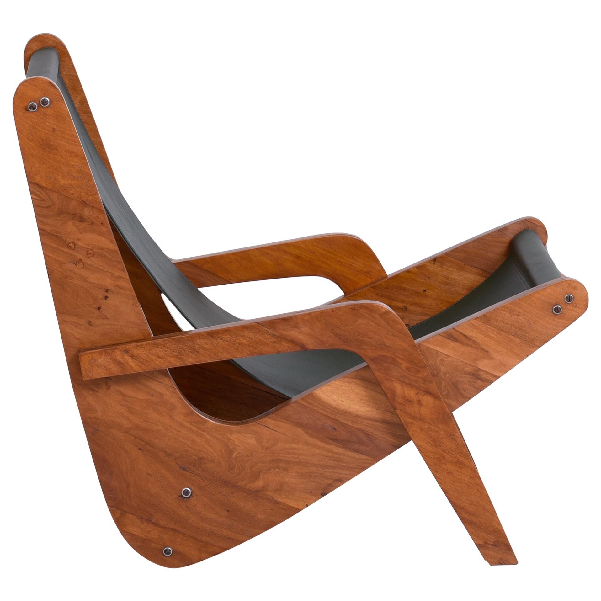 José Zanine Caldas "Boomerang" Lounge Chair - Brazil, 1950s