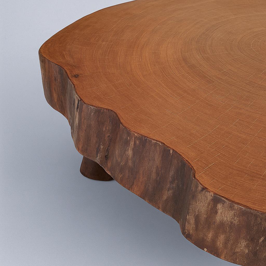 Hardwood José Zanine Caldas. Coffee table (unique piece), c. 1970 For Sale