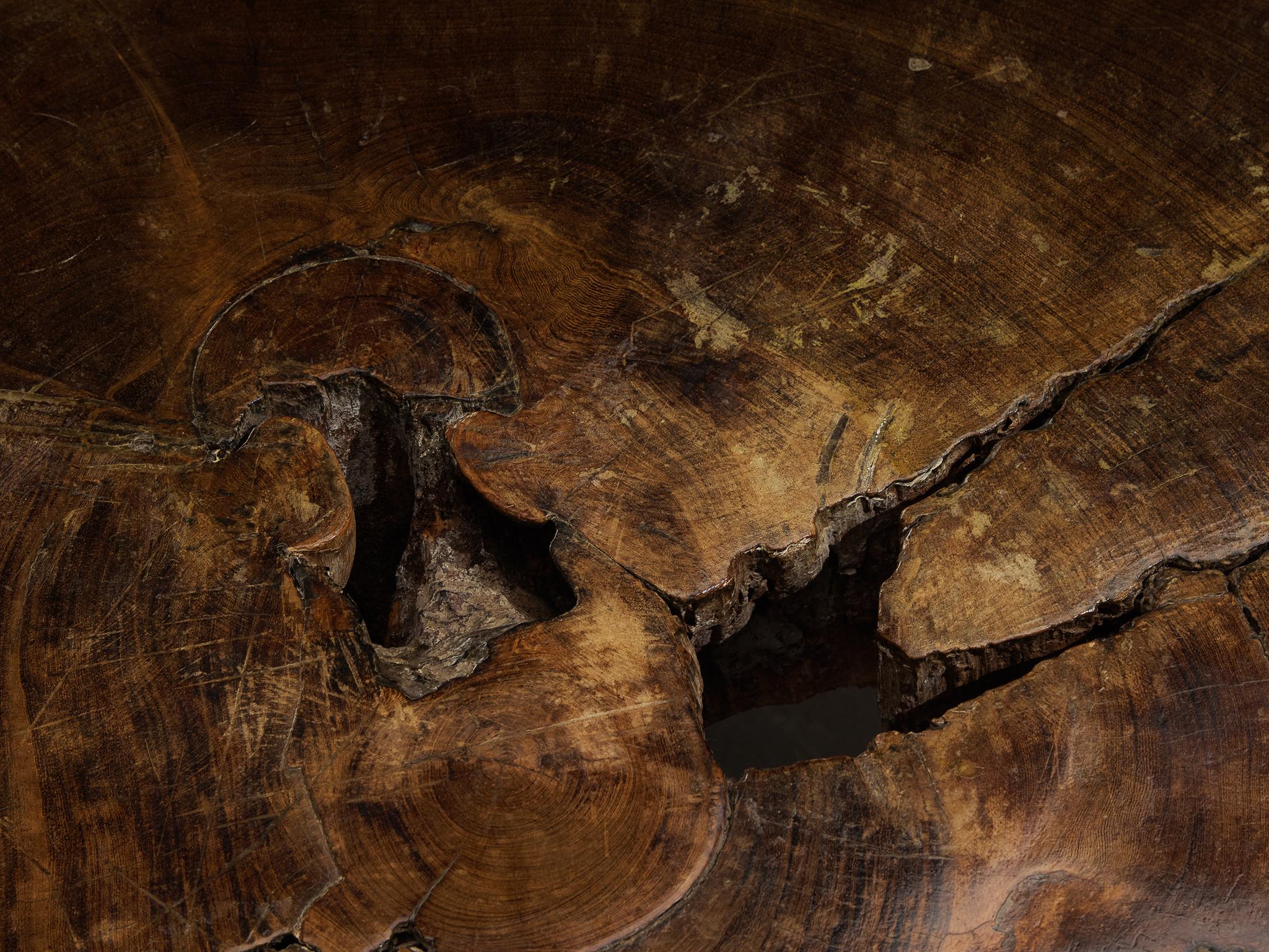 José Zanine Caldas Table basse sculptée à la main en bois dur brésilien en vente 6