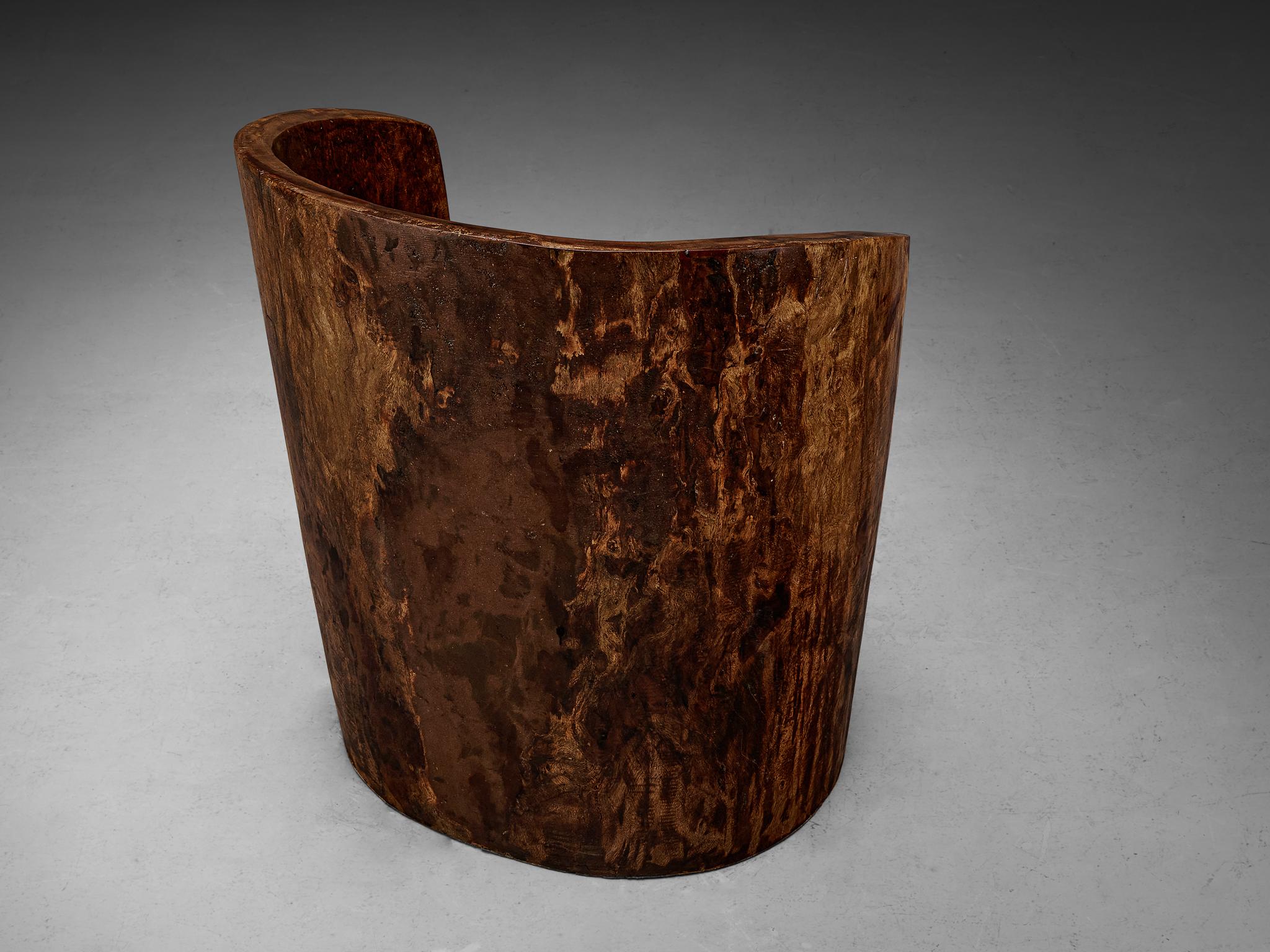 José Zanine Caldas Hand-Carved ‘Pilão’ Chair in Brazilian Hardwood For Sale 5