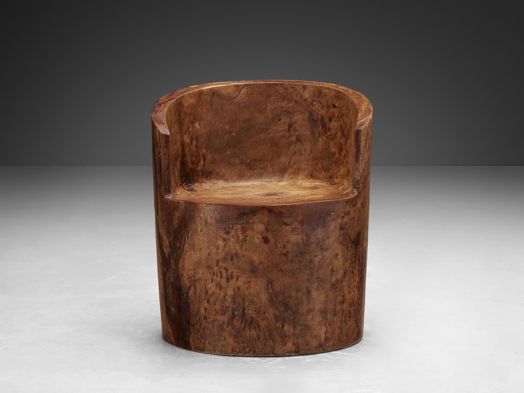 José Zanine Caldas Hand-Carved ‘Pilão’ Chair in Brazilian Hardwood  For Sale 2