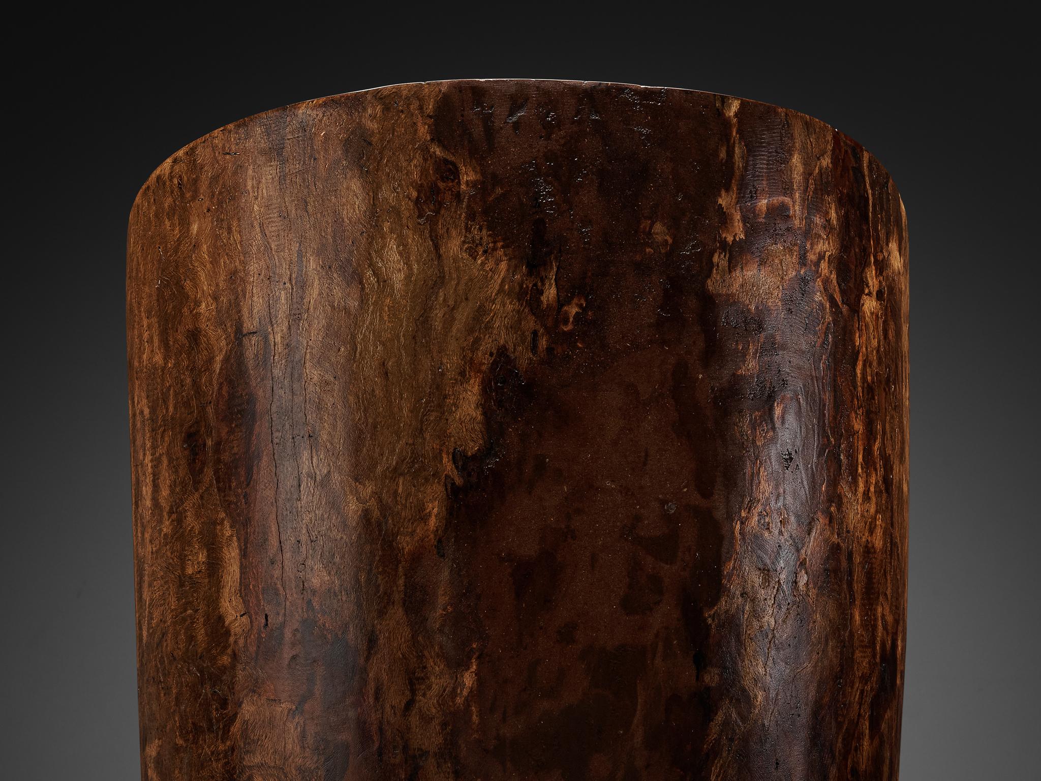 José Zanine Caldas Hand-Carved ‘Pilão’ Chair in Brazilian Hardwood For Sale 4
