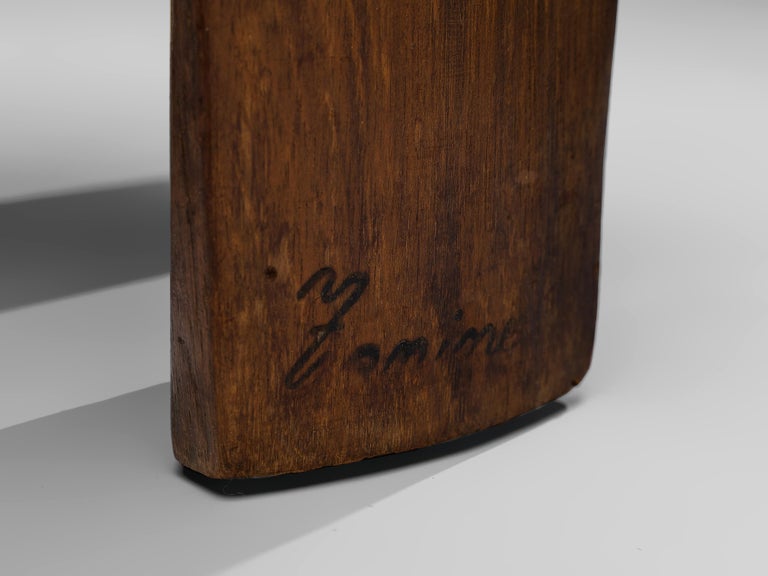 José Zanine Caldas Hand Carved Side Table 4