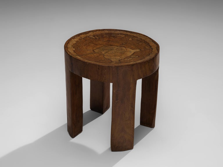 José Zanine Caldas, hand carved side table, wood, Brazil, 1970s

This exceptional hand carved side table embodies everything that José Zanine Caldas stood for: love of nature and especially wood. This side table, created in the 1970s, is hand