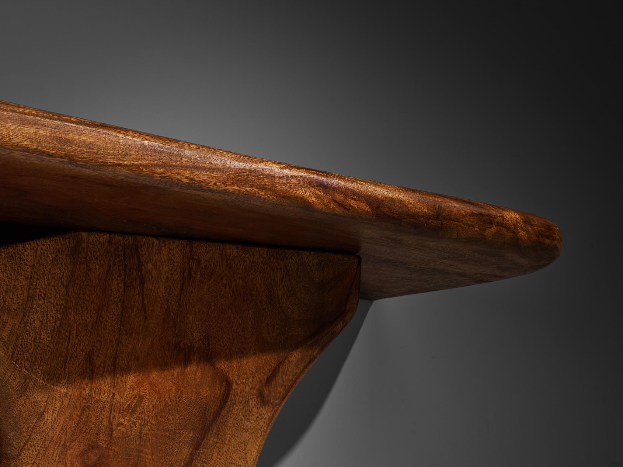 José Zanine Caldas Large Hand-Carved Console in Brazilian Hardwood For Sale 6