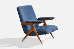 José Zanine Caldas, chaise longue, Wood, tissu, Brésil, années 1950