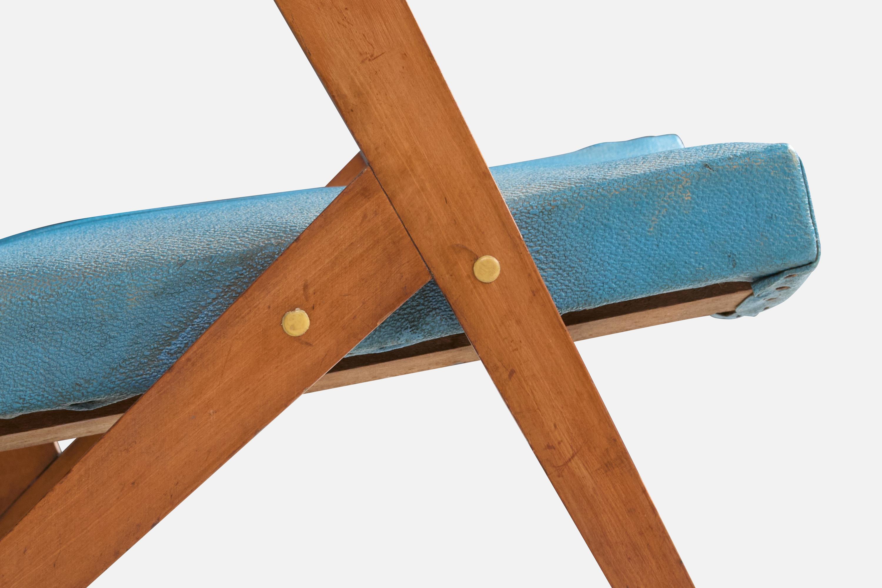 José Zanine Caldas, Lounge Chair, Wood, Leatherette, Brazil, 1950s For Sale 4