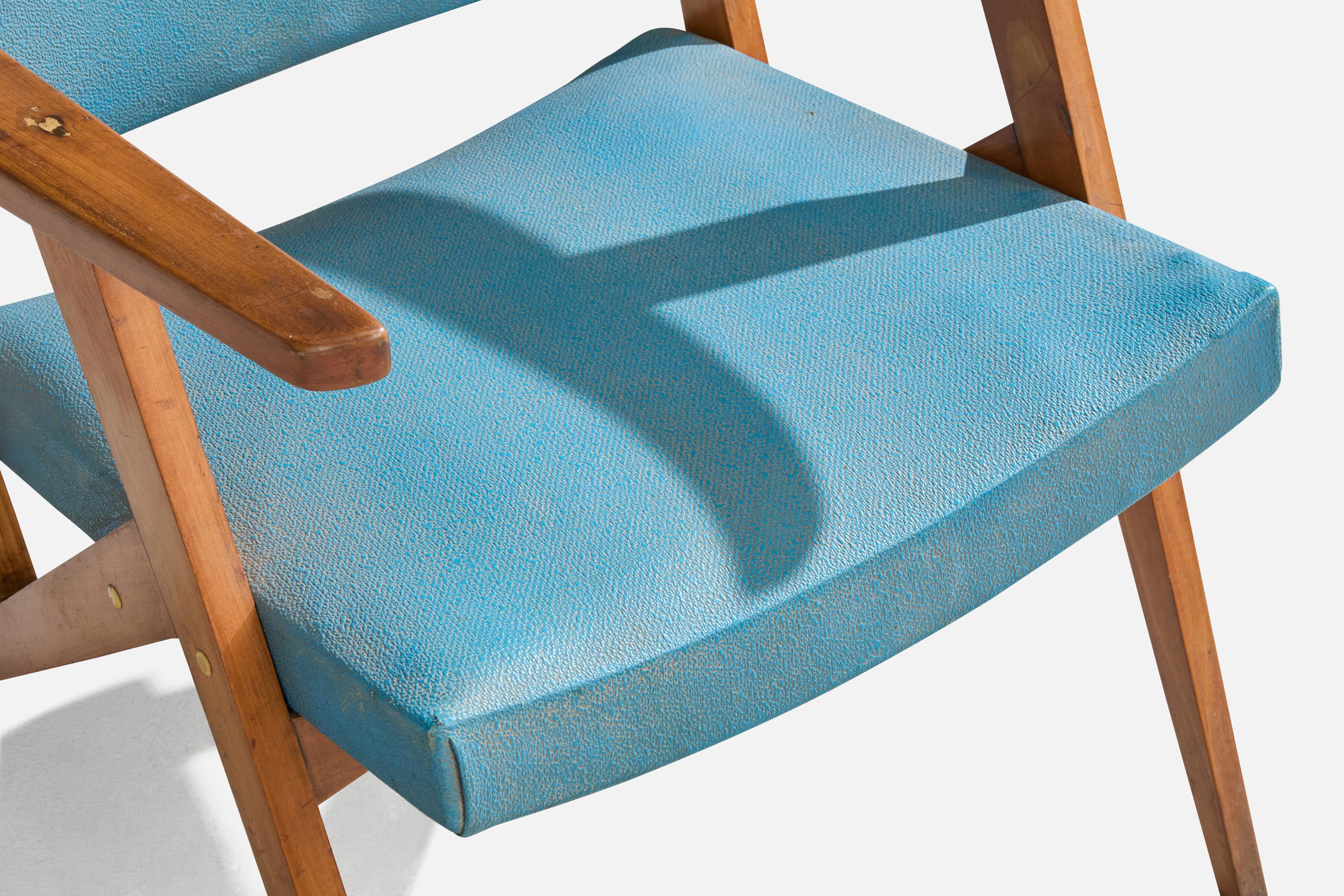 José Zanine Caldas, Lounge Chair, Wood, Leatherette, Brazil, 1950s For Sale 2