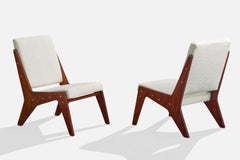 José Zanine Caldas, Sillas de salón, Madera, Acero, Tela, Brasil, Años 50