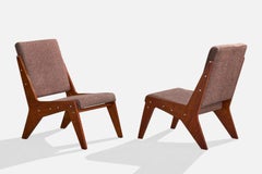 José Zanine Caldas, Sillas de salón, Madera, Acero, Tela, Brasil, Años 50