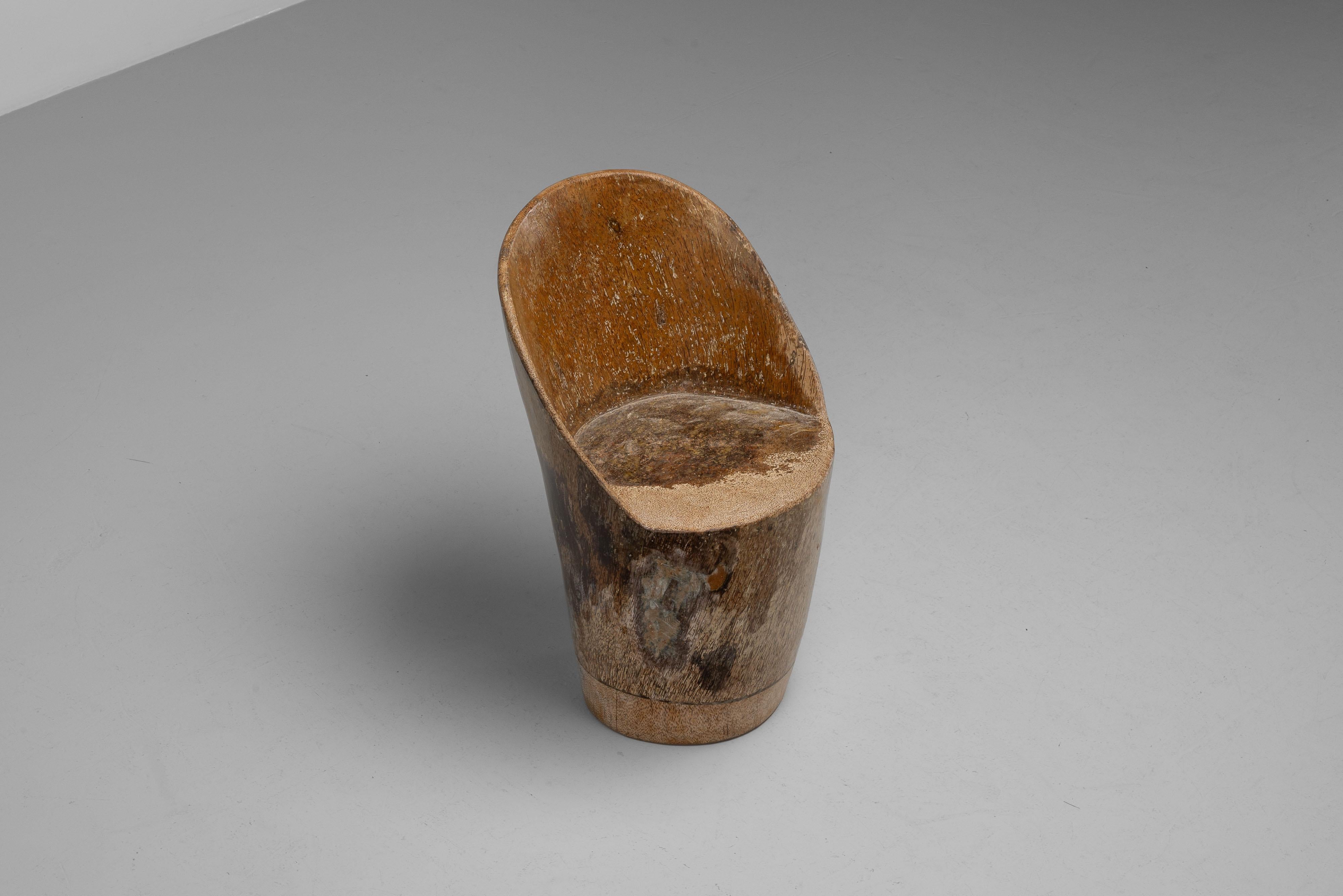 José Zanine Caldas Silla Pilao Brasil años 70 Madera dura en venta