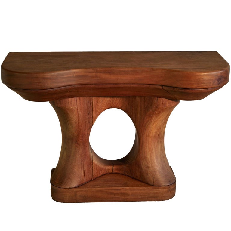 José Zanine Caldas Rare Console in Brazilian Hardwood