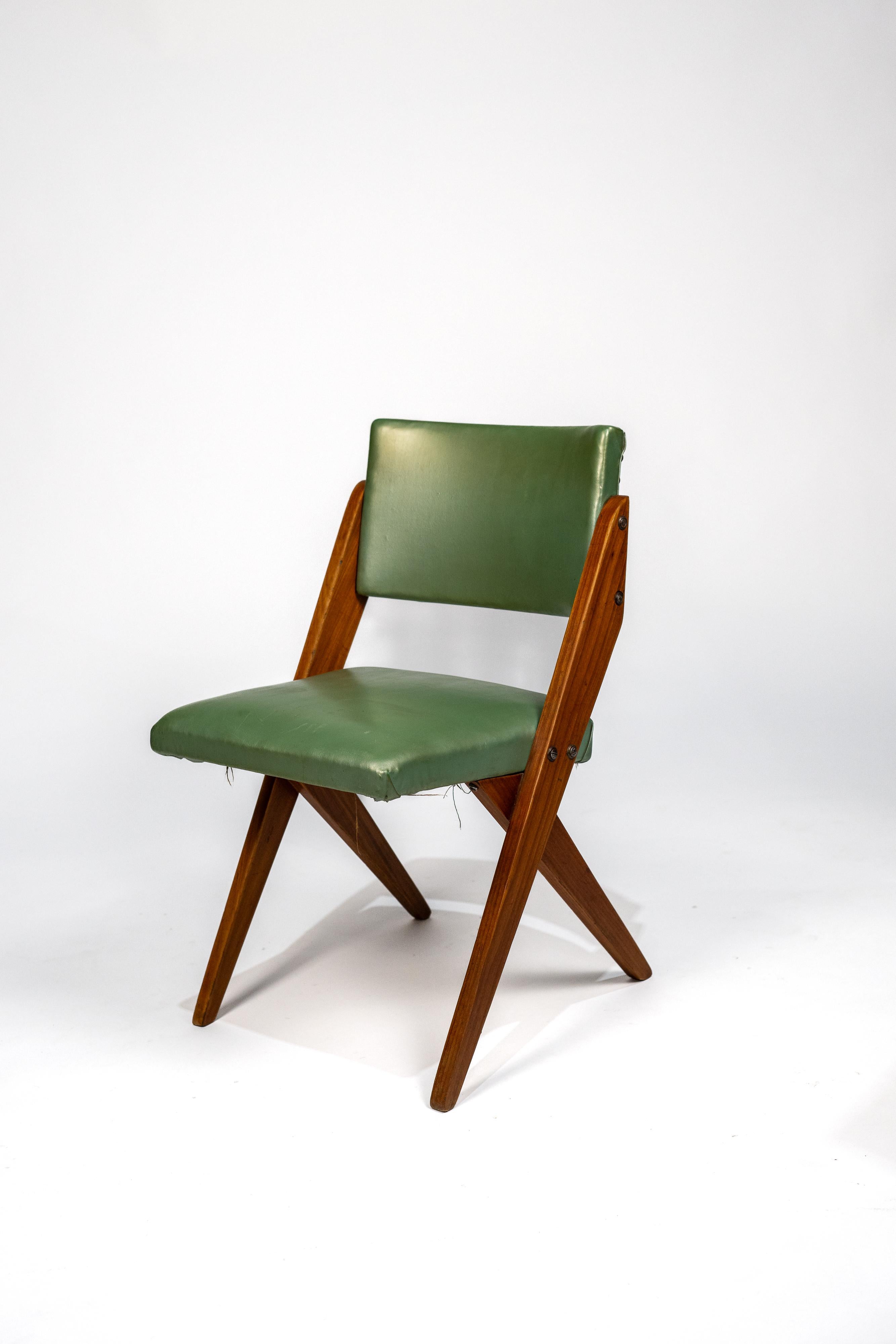 Mid-Century moderno José Zanine Caldas. Sedia 