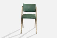 José Zanine Caldas, Side Chair, Wood, Vinyl, Brazil, 1950s