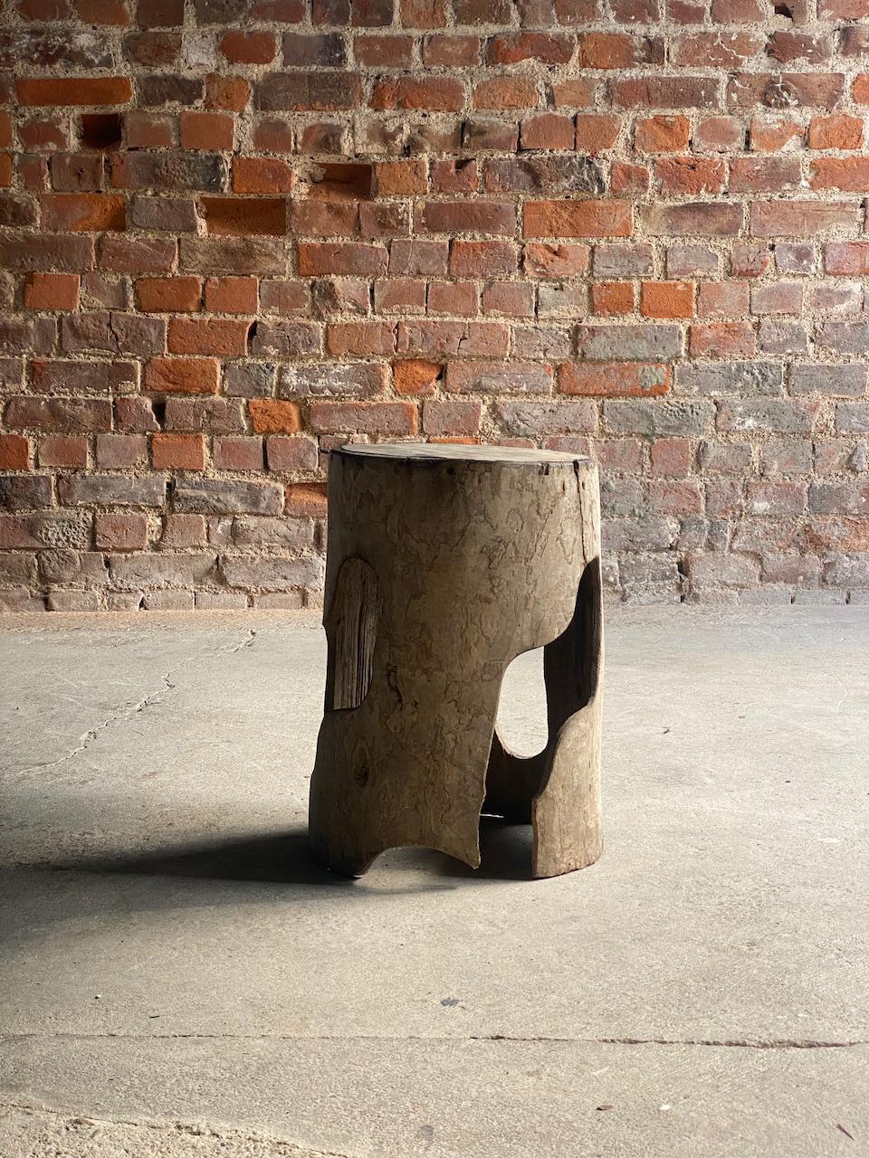 Rustic José Zanine Caldas Stool Brazil, 1977