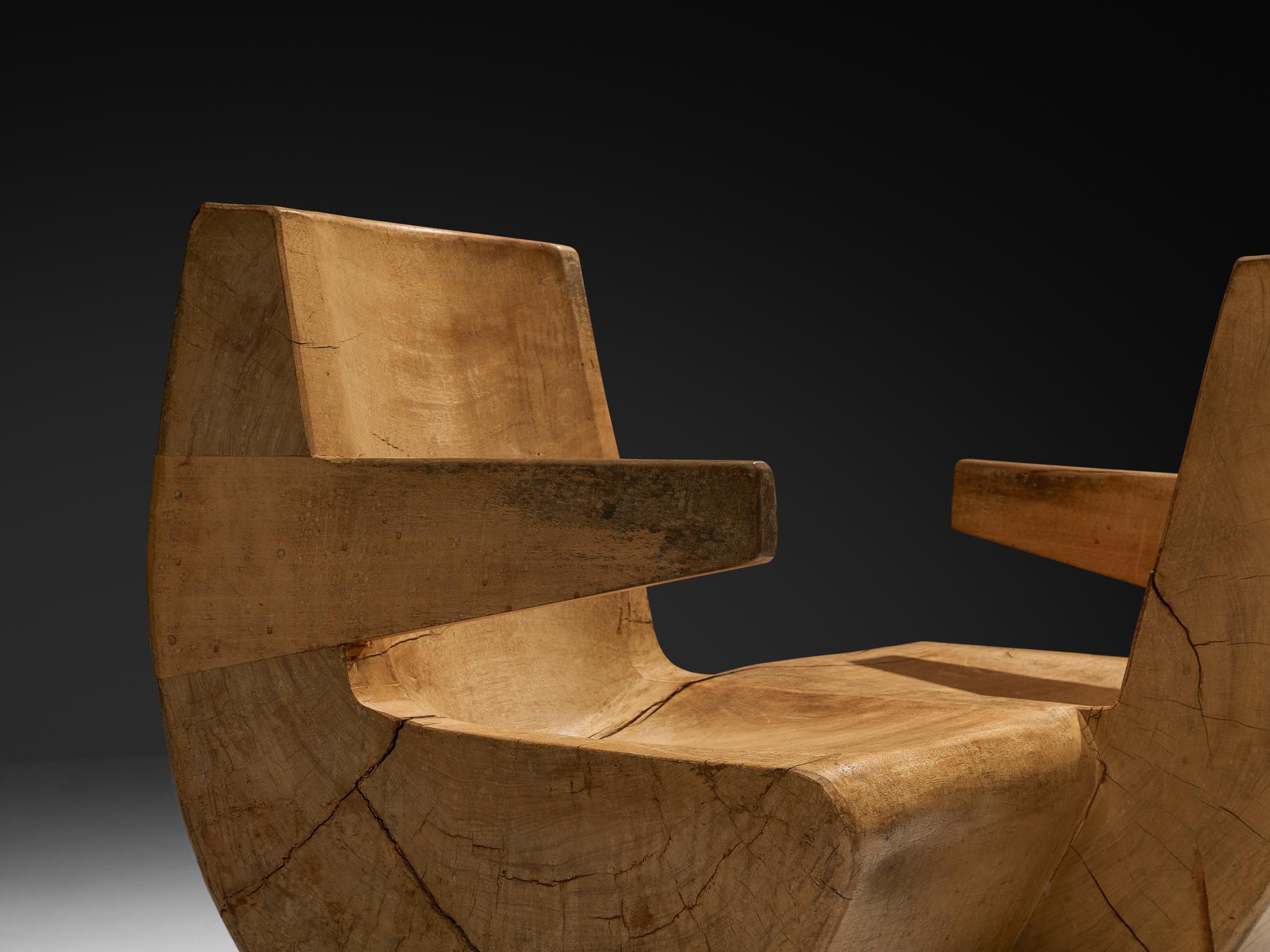 José Zanine Caldas Tête-à-Tête Conversadeira Namoradeira Rocker Lounge Chair en vente 1