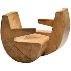 José Zanine Caldas Tête-à-Tête Conversadeira Namoradeira Rocker Lounge Chair