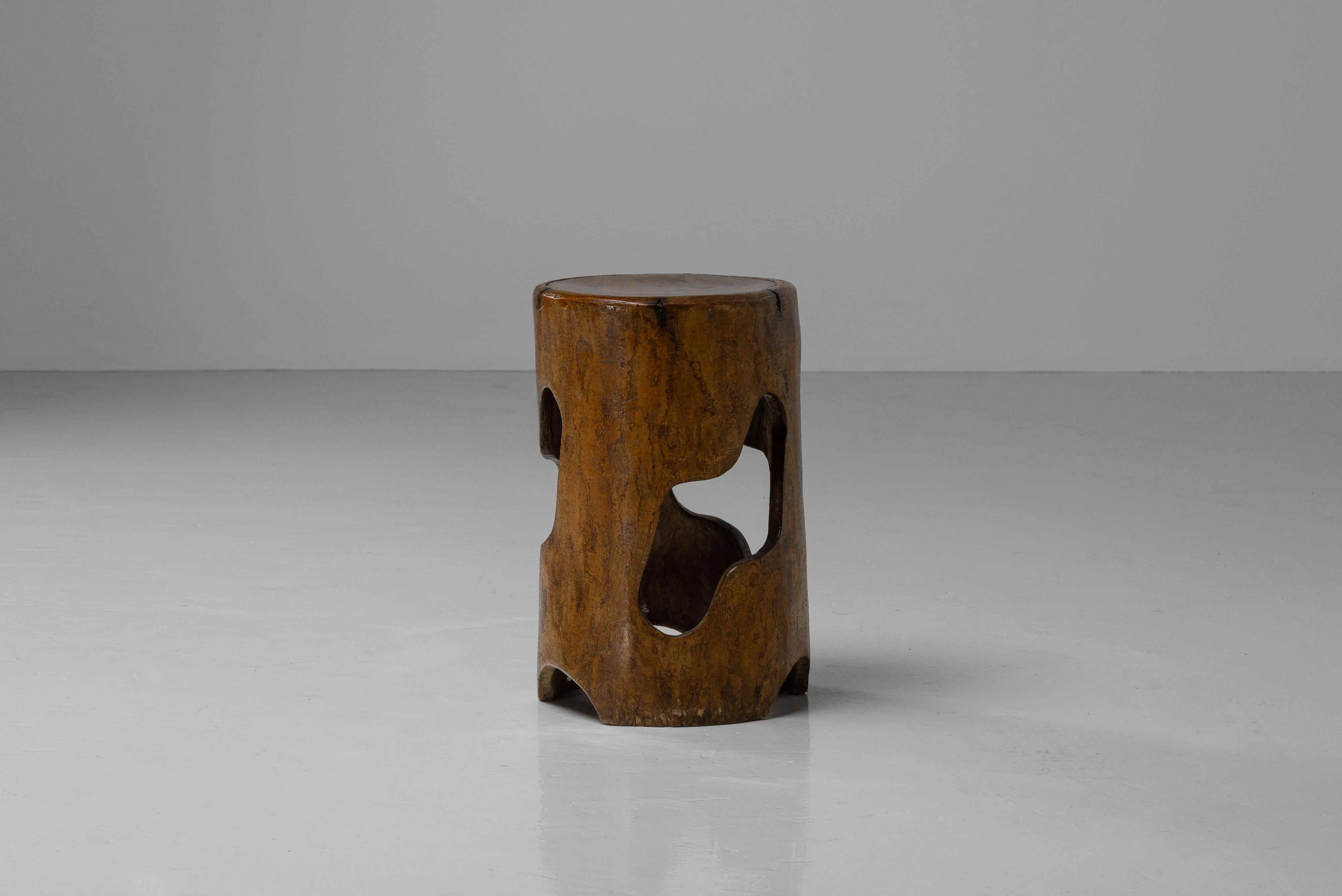 José Zanine Caldas trunk stool Brazil 1979 For Sale 1