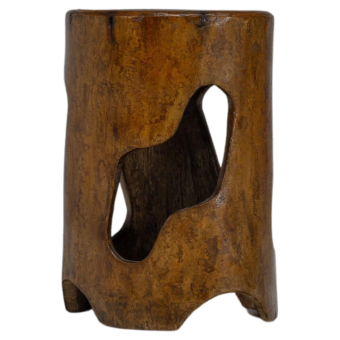 José Zanine Caldas trunk stool Brazil 1979 For Sale
