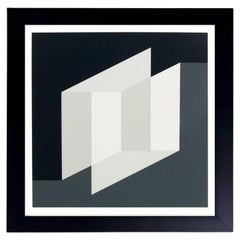 Josef Albers Abstract Lithograph from Formulation and Articulation