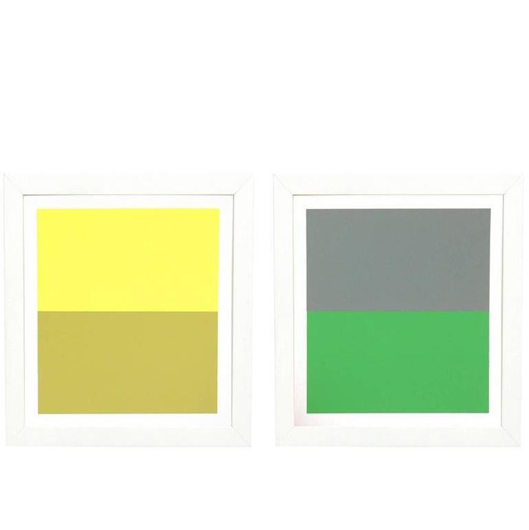 American Josef Albers Abstract Lithographs from Interaction of Color