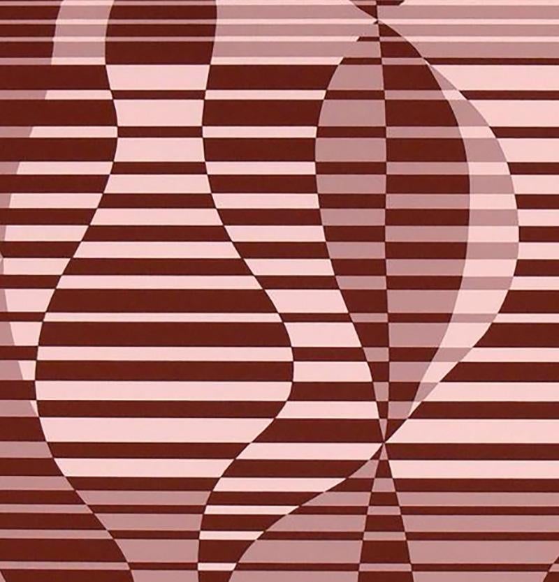 Abstract screen-print, by Josef Albers, from Formulation and Articulation, published by Harry N. Abrams Inc., New York, and Ives Sillman Inc., New Haven, circa 1972. This work is from Portfolio II, folder 22. It has been framed in a clean lined